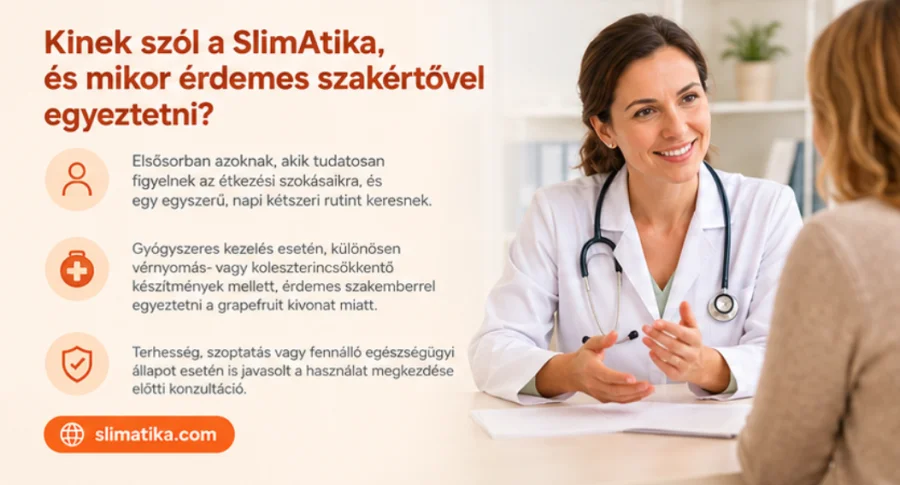 SlimAtika — kapszula bevétele vízzel